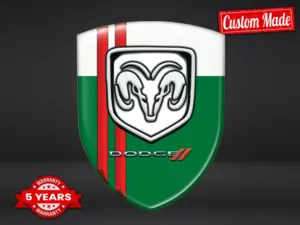 Dodge Kuppelaufkleber Premium Überlegene Fahrzeugetiketten
